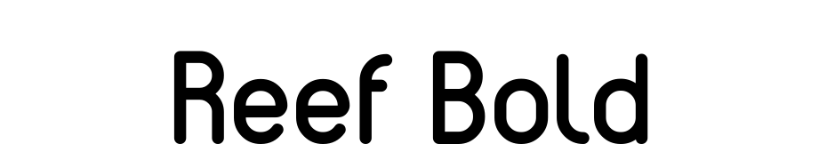 Reef Bold cкачати шрифт безкоштовно